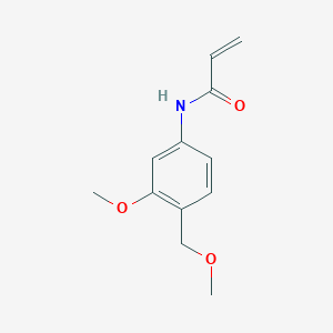molecular formula C12H15NO3 B2413510 N-[3-Methoxy-4-(methoxymethyl)phenyl]prop-2-enamide CAS No. 2361656-56-4