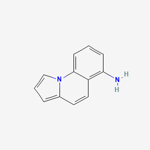 molecular formula C12H10N2 B2413515 吡咯并[1,2-a]喹啉-6-胺 CAS No. 865658-88-4
