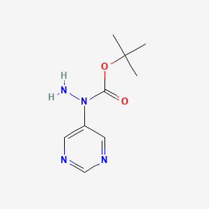tert-Butyl 1-(pyrimidin-5-yl)hydrazinecarboxylate