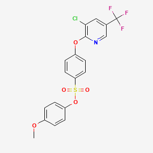 4-Methoxyphenyl 4-((3-chloro-5-(trifluoromethyl)-2-pyridinyl)oxy)benzenesulfonate