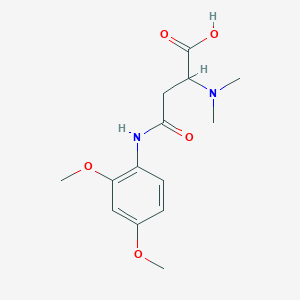 molecular formula C14H20N2O5 B2413531 4-(2,4-二甲氧基苯胺基)-2-(二甲氨基)-4-氧代丁酸 CAS No. 1026765-92-3