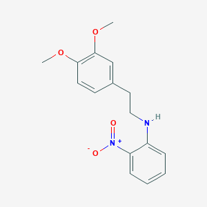 molecular formula C16H18N2O4 B2413536 N-[2-(3,4-Dimethoxyphenyl)ethyl]-2-nitroaniline CAS No. 5761-36-4