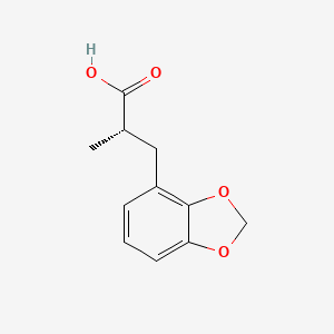 molecular formula C11H12O4 B2413542 (2S)-3-(1,3-Benzodioxol-4-yl)-2-methylpropanoic acid CAS No. 2248174-40-3