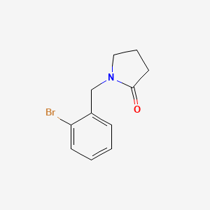 1-[(2-Bromophenyl)methyl]pyrrolidin-2-one