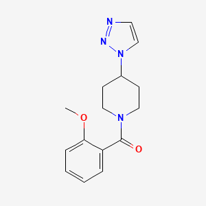 (4-(1H-1,2,3-triazol-1-yl)piperidin-1-yl)(2-methoxyphenyl)methanone