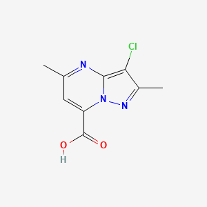 3-Chloro-2,5-dimethylpyrazolo[1,5-a]pyrimidine-7-carboxylic acid