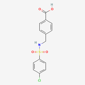 4-({[(4-Chlorophenyl)sulfonyl]amino}methyl)benzoic acid