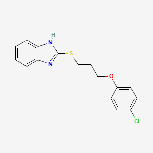 2-[3-(4-chlorophenoxy)propylsulfanyl]-1H-benzimidazole