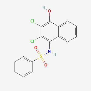 N-(2,3-dichloro-4-hydroxynaphthalen-1-yl)benzenesulfonamide