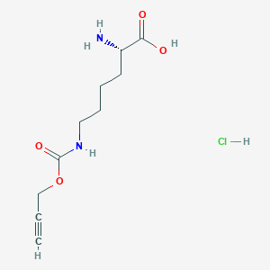 molecular formula C10H16N2O4 B2413581 N6-[(2-炔丙氧基)羰基]-L-赖氨酸盐酸盐 CAS No. 1428330-91-9