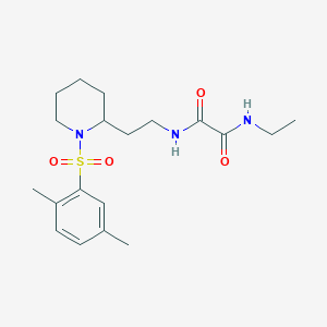 N1-(2-(1-((2,5-dimethylphenyl)sulfonyl)piperidin-2-yl)ethyl)-N2-ethyloxalamide