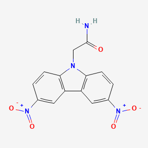 2-(3,6-Dinitrocarbazol-9-yl)acetamide