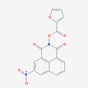 molecular formula C17H8N2O7 B241361 2-(2-furoyloxy)-5-nitro-1H-benzo[de]isoquinoline-1,3(2H)-dione 