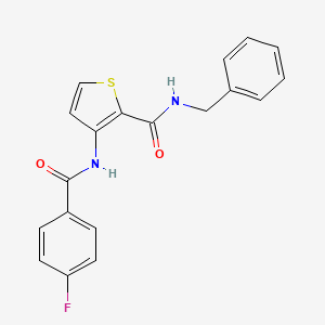 N-benzyl-3-[(4-fluorobenzoyl)amino]-2-thiophenecarboxamide