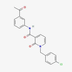 N-(3-acetylphenyl)-1-(4-chlorobenzyl)-2-oxo-1,2-dihydropyridine-3-carboxamide