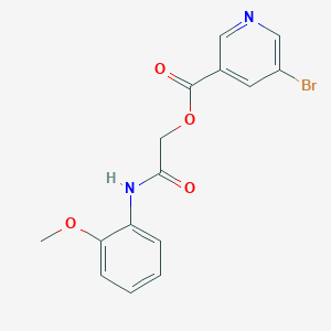 molecular formula C15H13BrN2O4 B2413615 [2-(2-Methoxyanilino)-2-oxoethyl] 5-bromopyridine-3-carboxylate CAS No. 721887-61-2