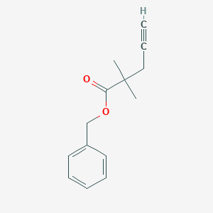 molecular formula C14H16O2 B2413628 Benzyl 2,2-dimethylpent-4-ynoate CAS No. 2219368-87-1
