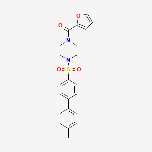 Furan-2-yl-[4-[4-(4-methylphenyl)phenyl]sulfonylpiperazin-1-yl]methanone