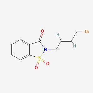 2-[(E)-4-bromobut-2-enyl]-1,1-dioxo-1,2-benzothiazol-3-one
