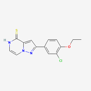 2-(3-chloro-4-ethoxyphenyl)pyrazolo[1,5-a]pyrazine-4(5H)-thione