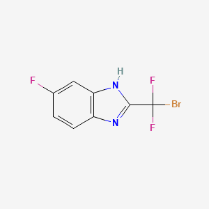 molecular formula C8H4BrF3N2 B2413668 2-[Bromo(difluoro)methyl]-5-fluoro-1H-benzimidazole CAS No. 2366994-42-3