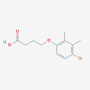 molecular formula C12H15BrO3 B241367 4-(4-Bromo-2,3-dimethylphenoxy)butanoic acid 