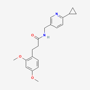molecular formula C20H24N2O3 B2413678 N-[(6-环丙基吡啶-3-基)甲基]-3-(2,4-二甲氧基苯基)丙酰胺 CAS No. 2097888-45-2