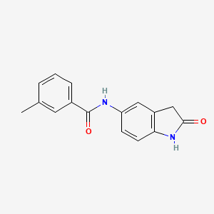 molecular formula C16H14N2O2 B2413702 3-methyl-N-(2-oxoindolin-5-yl)benzamide CAS No. 921865-60-3