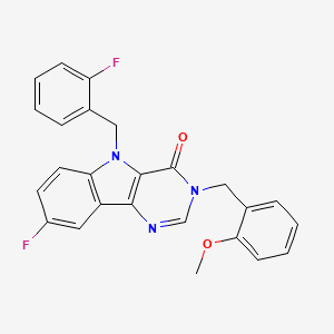8-fluoro-5-(2-fluorobenzyl)-3-(2-methoxybenzyl)-3H-pyrimido[5,4-b]indol-4(5H)-one