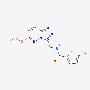 molecular formula C13H12ClN5O2S B2413729 5-chloro-N-((6-ethoxy-[1,2,4]triazolo[4,3-b]pyridazin-3-yl)methyl)thiophene-2-carboxamide CAS No. 2034354-94-2