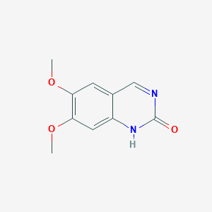 molecular formula C10H10N2O3 B2413765 2(1H)-Quinazolinone, 6,7-dimethoxy- CAS No. 79754-04-4