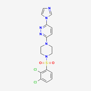 3-(4-((2,3-dichlorophenyl)sulfonyl)piperazin-1-yl)-6-(1H-imidazol-1-yl)pyridazine