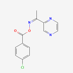 2-{[(4-Chlorobenzoyl)oxy]ethanimidoyl}pyrazine