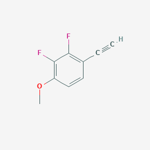molecular formula C9H6F2O B2413792 1-Ethynyl-2,3-difluoro-4-methoxybenzene CAS No. 931108-29-1