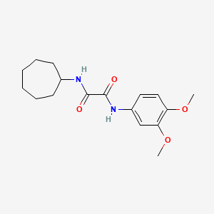 molecular formula C17H24N2O4 B2413804 N-cycloheptyl-N'-(3,4-dimethoxyphenyl)oxamide CAS No. 899956-55-9