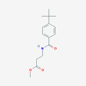 molecular formula C15H21NO3 B241381 Methyl 3-[(4-tert-butylbenzoyl)amino]propanoate 