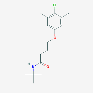 molecular formula C16H24ClNO2 B241382 N-(tert-butyl)-4-(4-chloro-3,5-dimethylphenoxy)butanamide 
