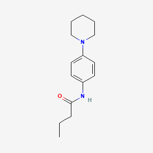 N-(4-piperidinophenyl)butanamide