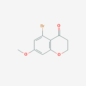 molecular formula C10H9BrO3 B2413824 5-Bromo-7-methoxychroman-4-one CAS No. 1344894-65-0
