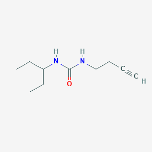 molecular formula C10H18N2O B2413825 1-(But-3-yn-1-yl)-3-(pentan-3-yl)urea CAS No. 1351644-65-9