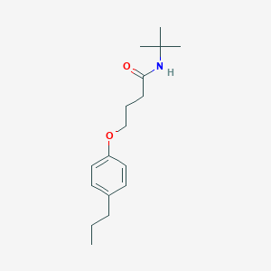 molecular formula C17H27NO2 B241383 N-(tert-butyl)-4-(4-propylphenoxy)butanamide 