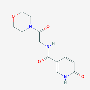 molecular formula C12H15N3O4 B2413832 N-(2-morpholino-2-oxoethyl)-6-oxo-1,6-dihydropyridine-3-carboxamide CAS No. 1234947-04-6