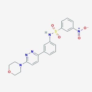 molecular formula C20H19N5O5S B2413839 N-(3-(6-morpholinopyridazin-3-yl)phenyl)-3-nitrobenzenesulfonamide CAS No. 898421-97-1