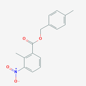 molecular formula C16H15NO4 B241386 4-Methylbenzyl 3-nitro-2-methylbenzoate 