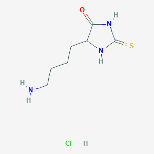 molecular formula C7H14ClN3OS B2413860 5-(4-氨基丁基)-2-硫代亚咪唑啉-4-酮盐酸盐 CAS No. 118870-72-7