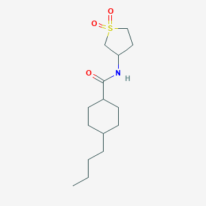 molecular formula C15H27NO3S B241387 4-butyl-N-(1,1-dioxidotetrahydro-3-thienyl)cyclohexanecarboxamide 