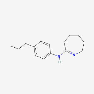 molecular formula C15H22N2 B2413870 N-(4-丙基苯基)-3,4,5,6-四氢-2H-氮杂卓-7-胺 CAS No. 1508146-82-4