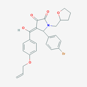 molecular formula C25H24BrNO5 B241389 4-[4-(allyloxy)benzoyl]-5-(4-bromophenyl)-3-hydroxy-1-(tetrahydro-2-furanylmethyl)-1,5-dihydro-2H-pyrrol-2-one 