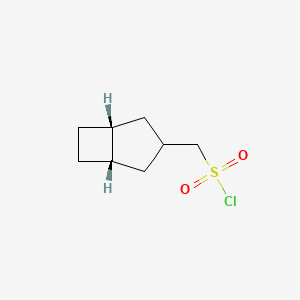 molecular formula C8H13ClO2S B2413921 [(1S,5R)-3-双环[3.2.0]庚基]甲磺酰氯 CAS No. 2418594-09-7
