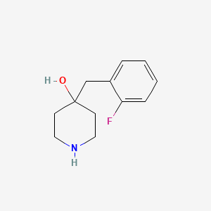 molecular formula C12H16FNO B2413923 4-[(2-Fluorophenyl)methyl]piperidin-4-ol CAS No. 191327-96-5